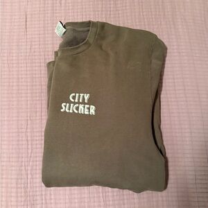 New York or Nowhere City Slicker Brown Sweatshirt